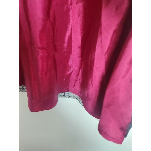 Vtg Necessary Objects Lace overlay skirt ribbon tie side zip sz XS witchy goth - Picture 3 of 8